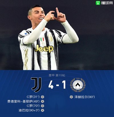 剑南春战报：热那亚2-0尤文，巴尔丹齐传射，伊希布破门